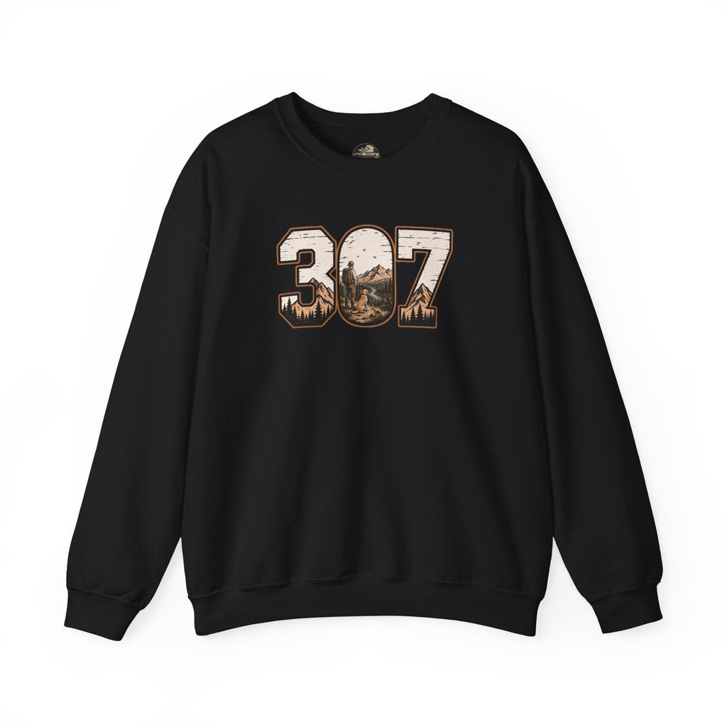 Crewneck Sweatshirt — 307 Mountain Landscape Graphic