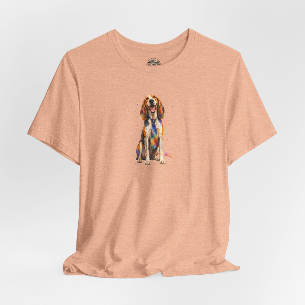 Hound Dog Watercolor T-Shirt – Colorful Dog Lover Tee