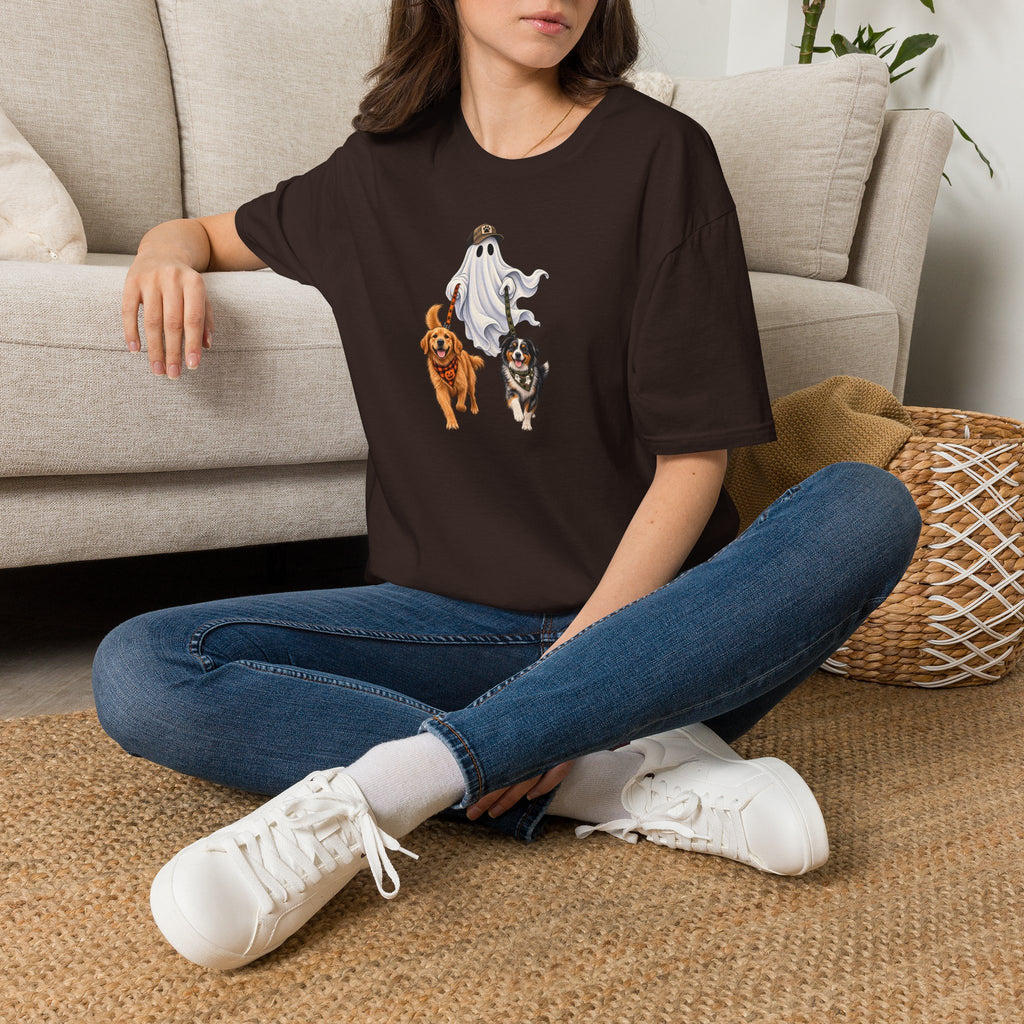 Halloween Ghost with Dogs T-Shirt