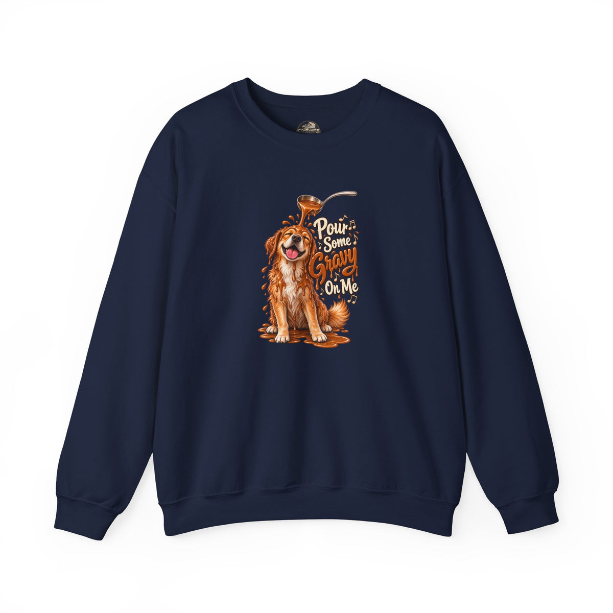 Golden Retriever Puppy Thanksgiving Crewneck Sweatshirt