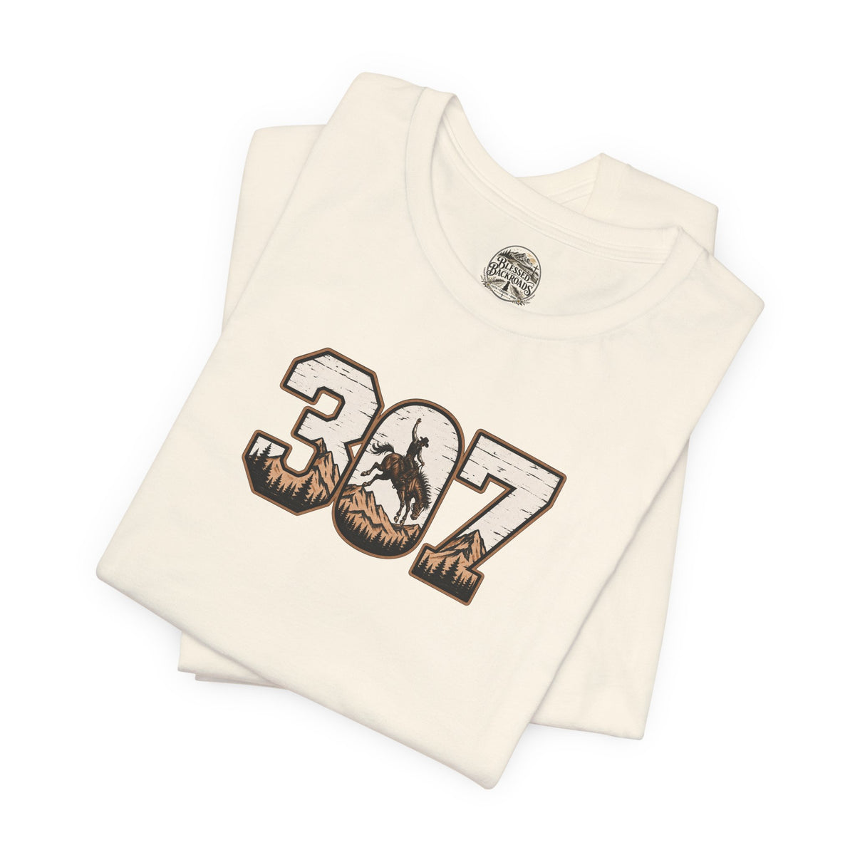 307 Wyoming Cowboy T-Shirt – Rustic Western State Pride Tee