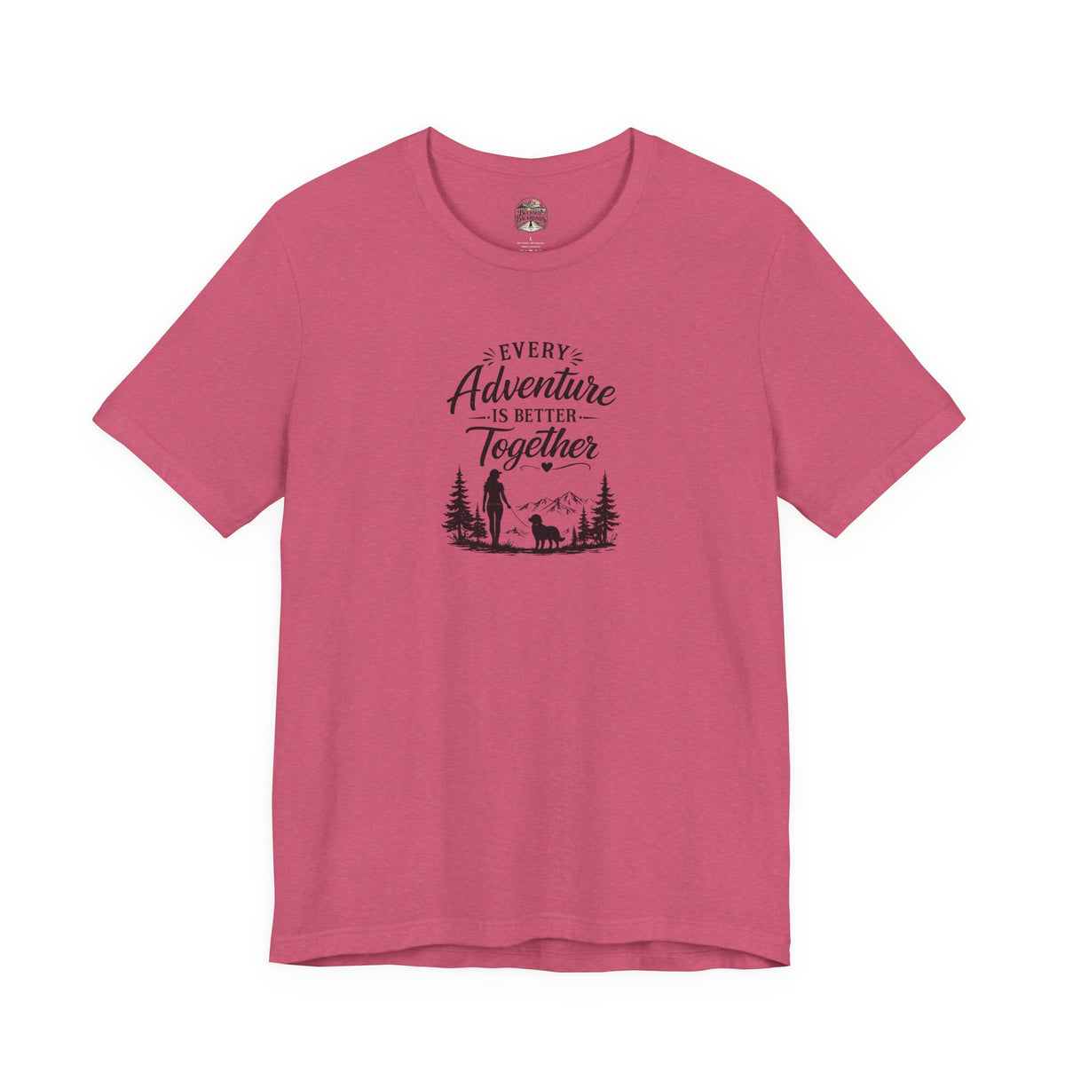Adventure Together T-Shirt – "Every Adventure Is Better Together" Hiking & Dog Graphic Tee