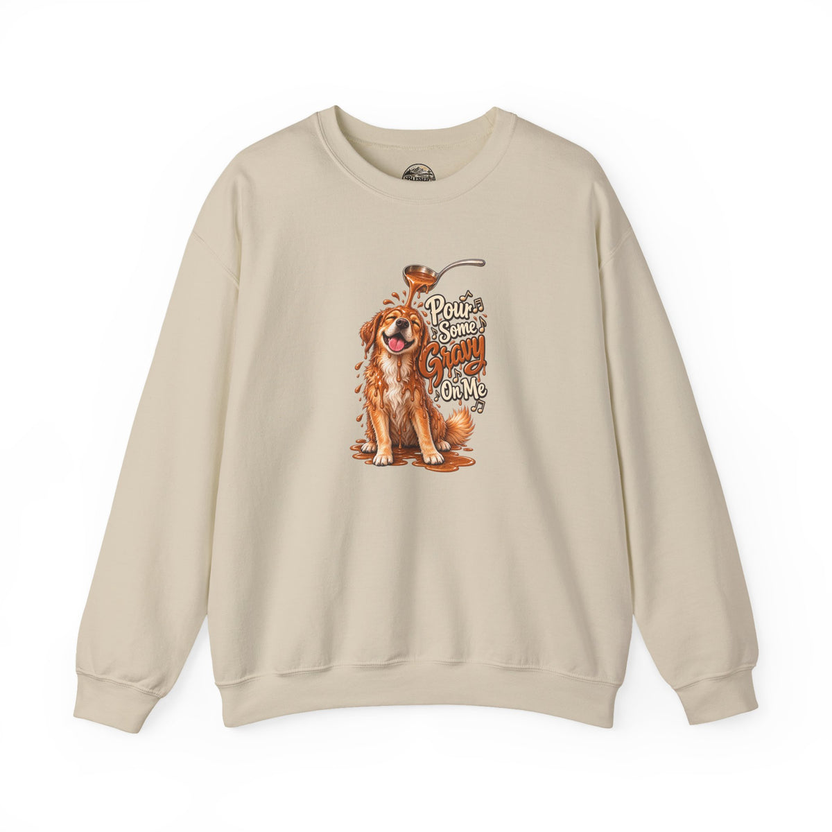 Golden Retriever Puppy Thanksgiving Crewneck Sweatshirt