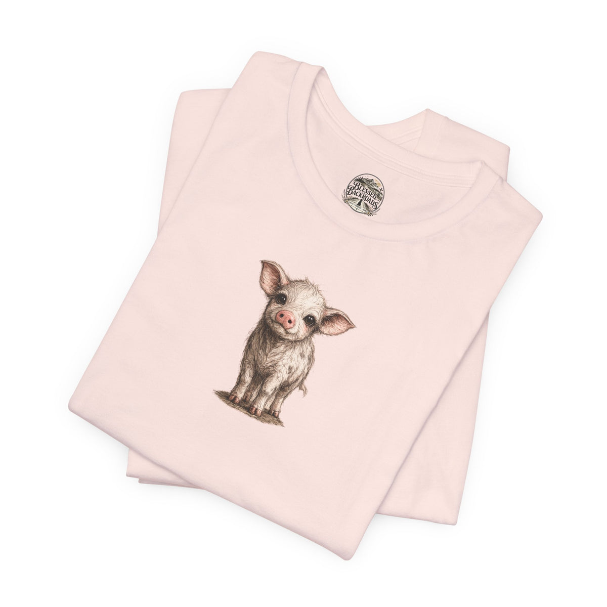 Cute Piglet T-Shirt — Adorable Farm Animal Tee for Animal Lovers