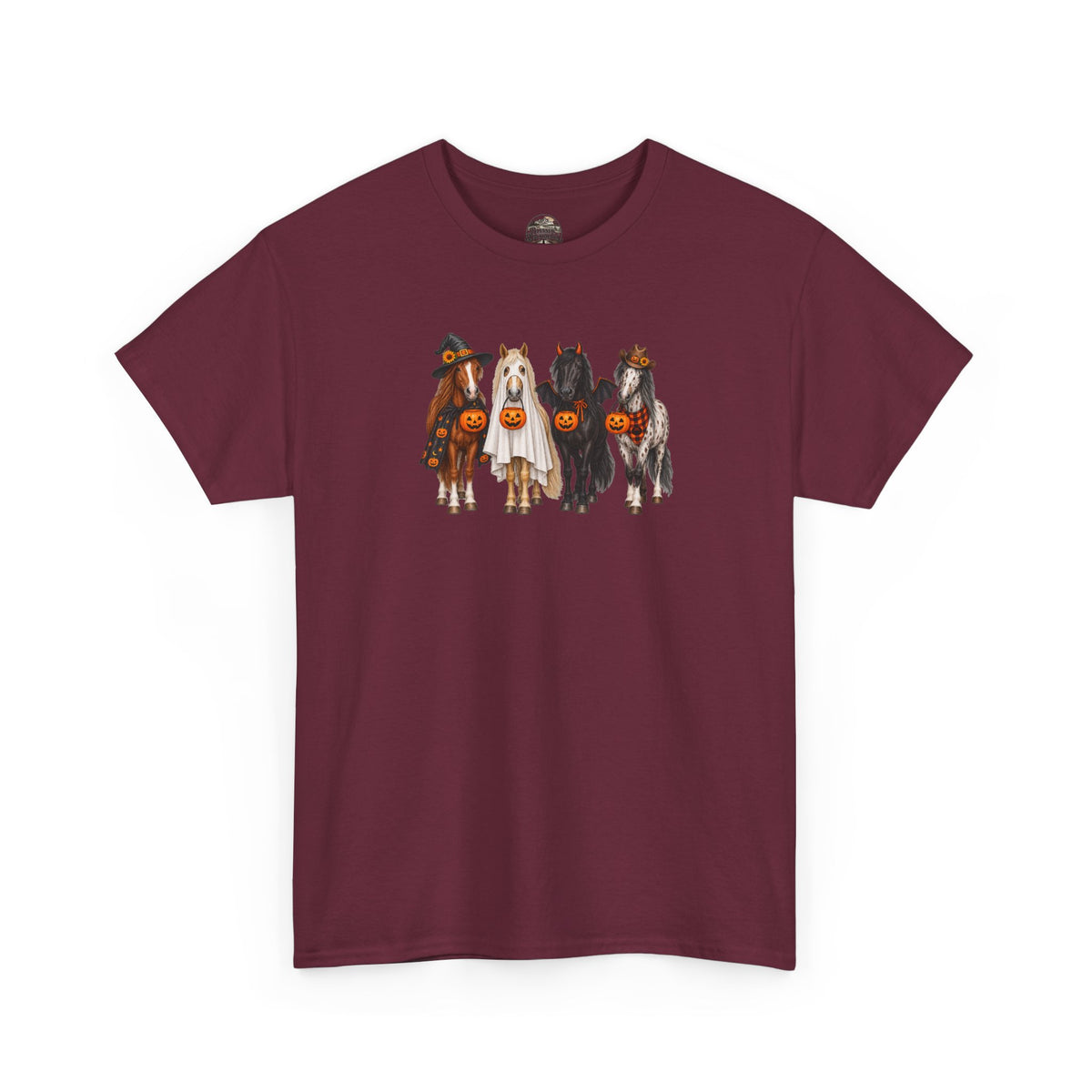 Halloween Horses Graphic Tee – Cute Trick-or-Treat Ponies Costume T-Shirt