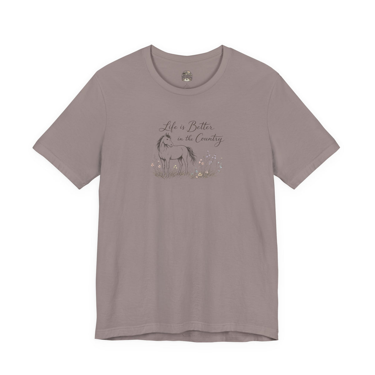 Country Life Horse Graphic Tee – "Life is Better in the Country"