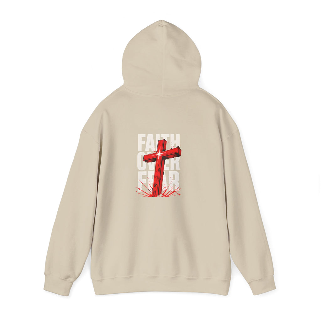 Faith Over Fear Hooded Sweatshirt - Unisex Christian Apparel