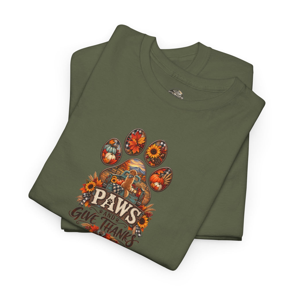 Thankful Paws Thanksgiving T‑Shirt