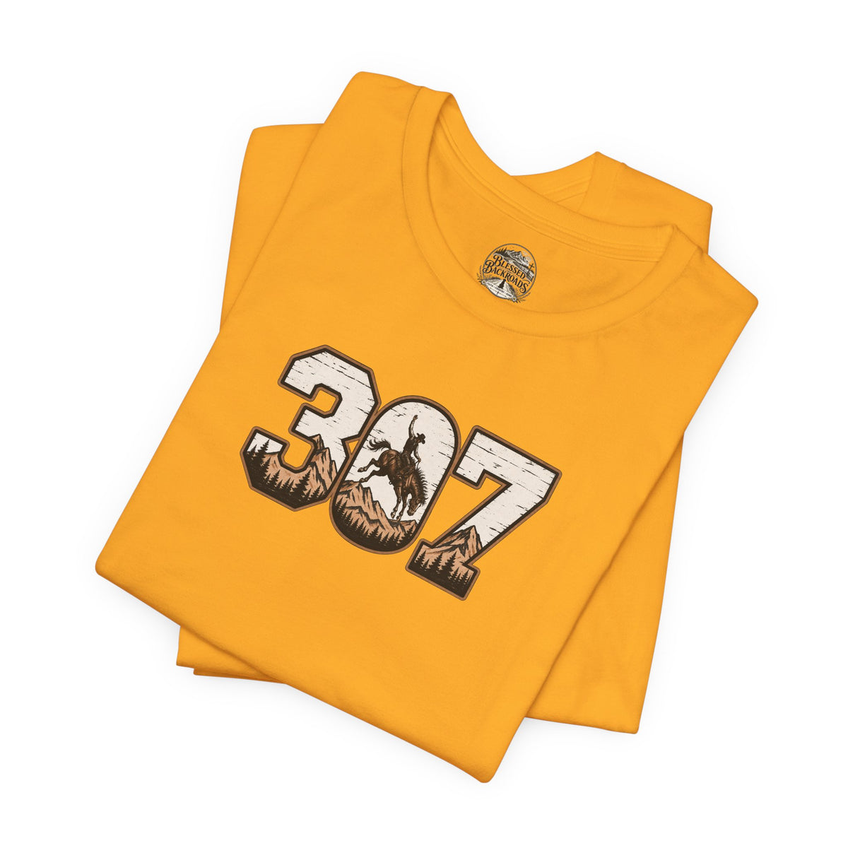 307 Wyoming Cowboy T-Shirt – Rustic Western State Pride Tee