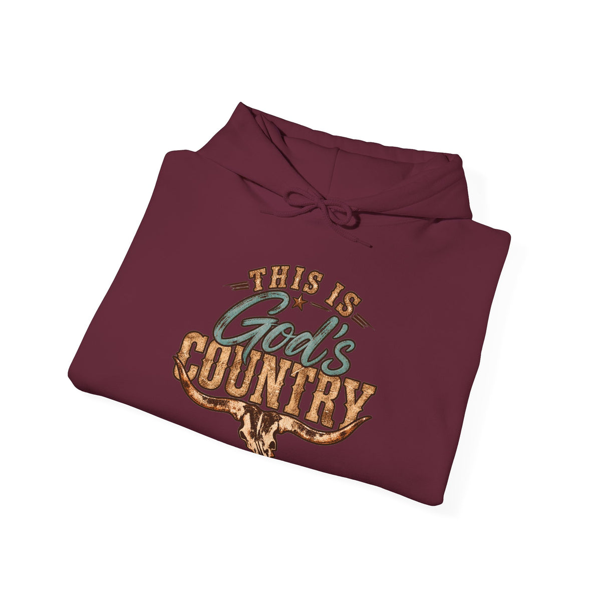 This Is God's Country Hoodie - Rustic Western Faith Pullover