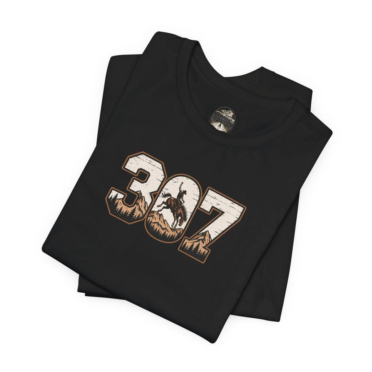 307 Wyoming Cowboy T-Shirt – Rustic Western State Pride Tee