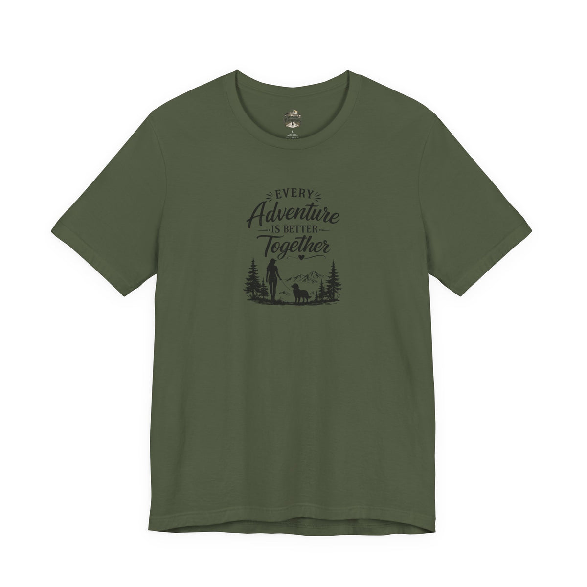 Adventure Together T-Shirt – "Every Adventure Is Better Together" Hiking & Dog Graphic Tee