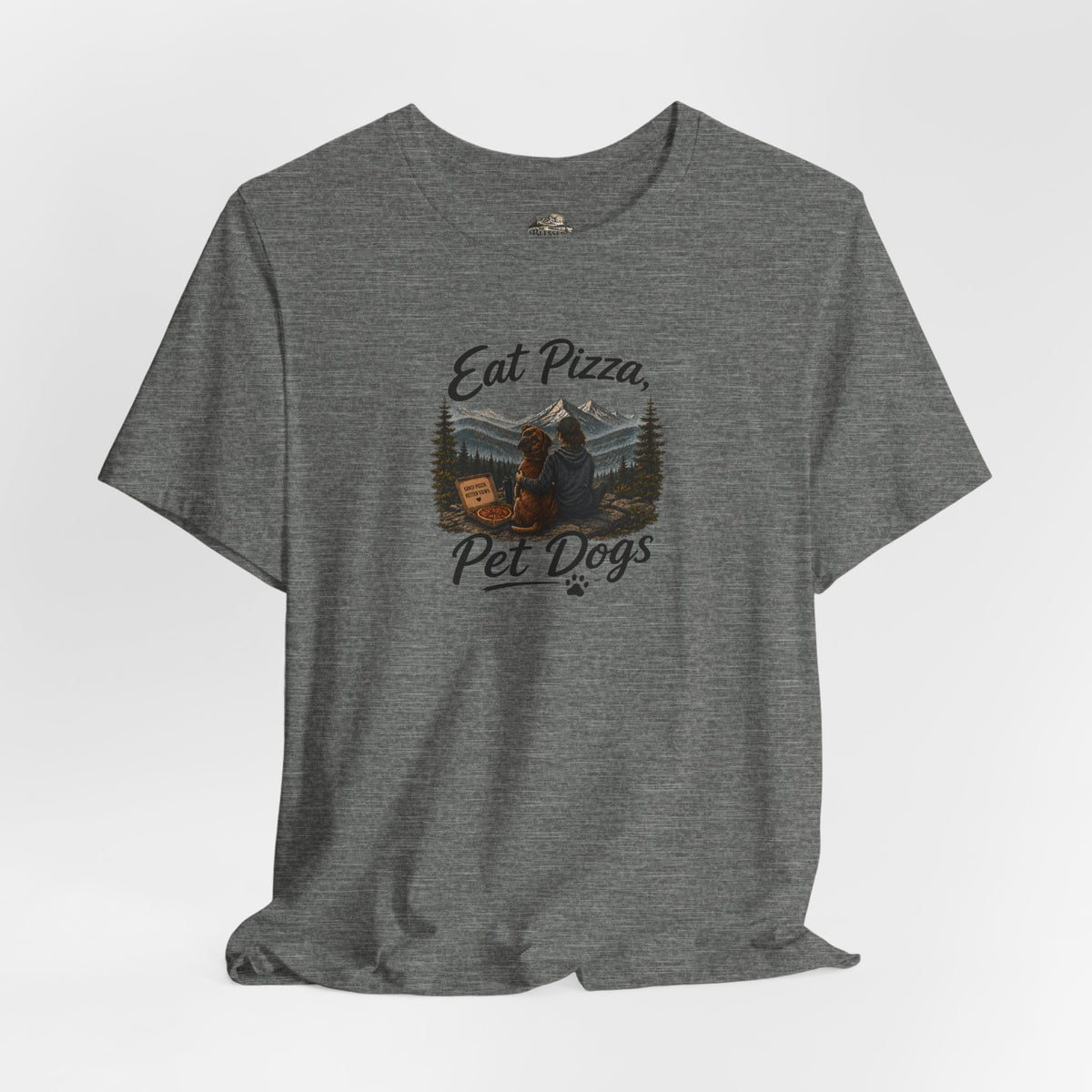 Eat Pizza Pet Dogs T-Shirt — Funny Dog Lover Tee