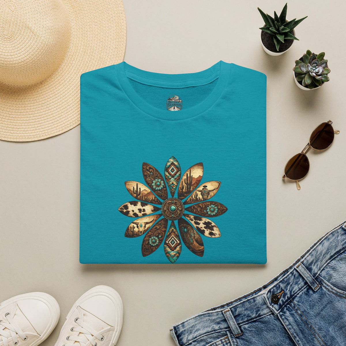— Western Floral Graphic Tee