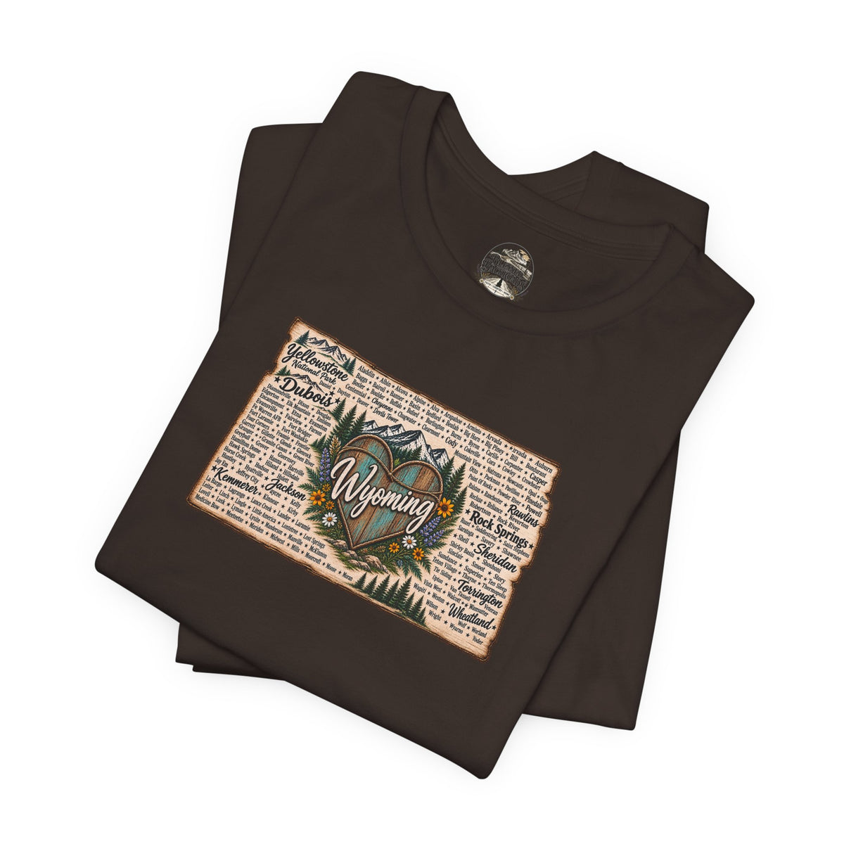 Wyoming State Outline Tee