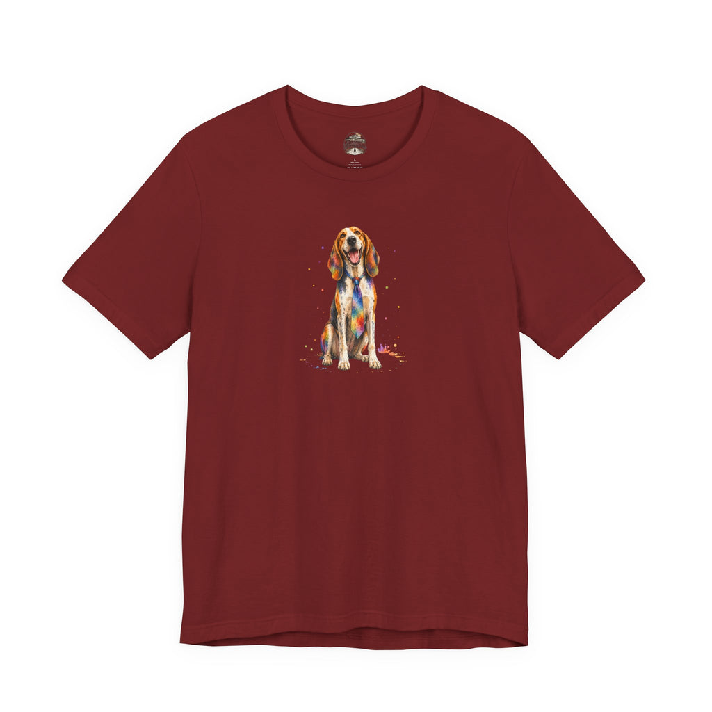 Hound Dog Watercolor T-Shirt – Colorful Dog Lover Tee