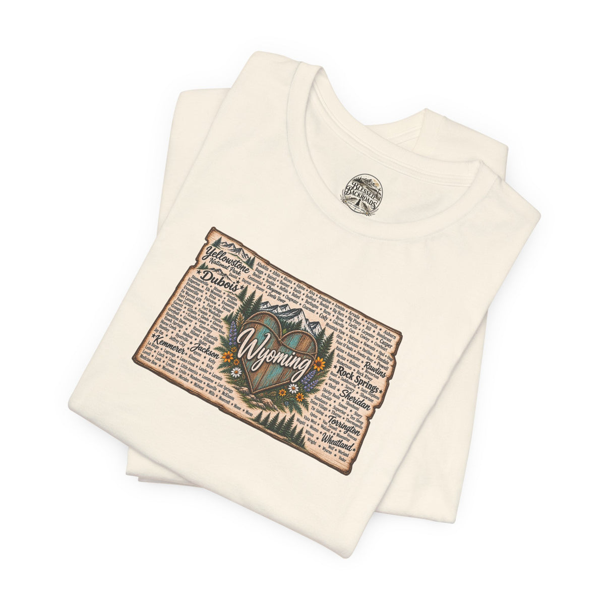 Wyoming State Outline Tee