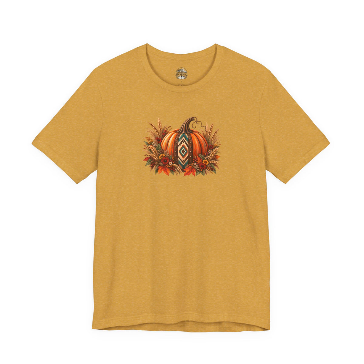 Fall Pumpkin & Sunflower Tee — Autumn Harvest Graphic T-Shirt