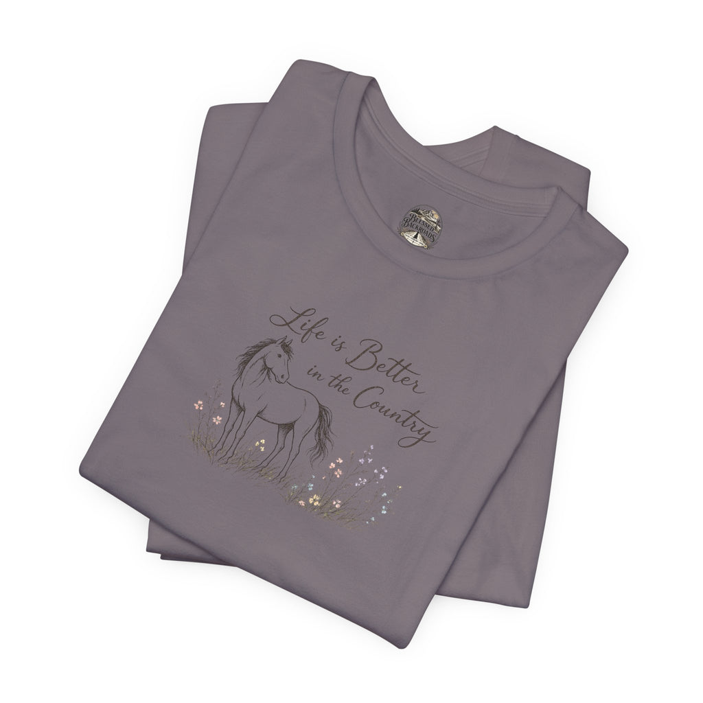 Country Life Horse Graphic Tee – "Life is Better in the Country"