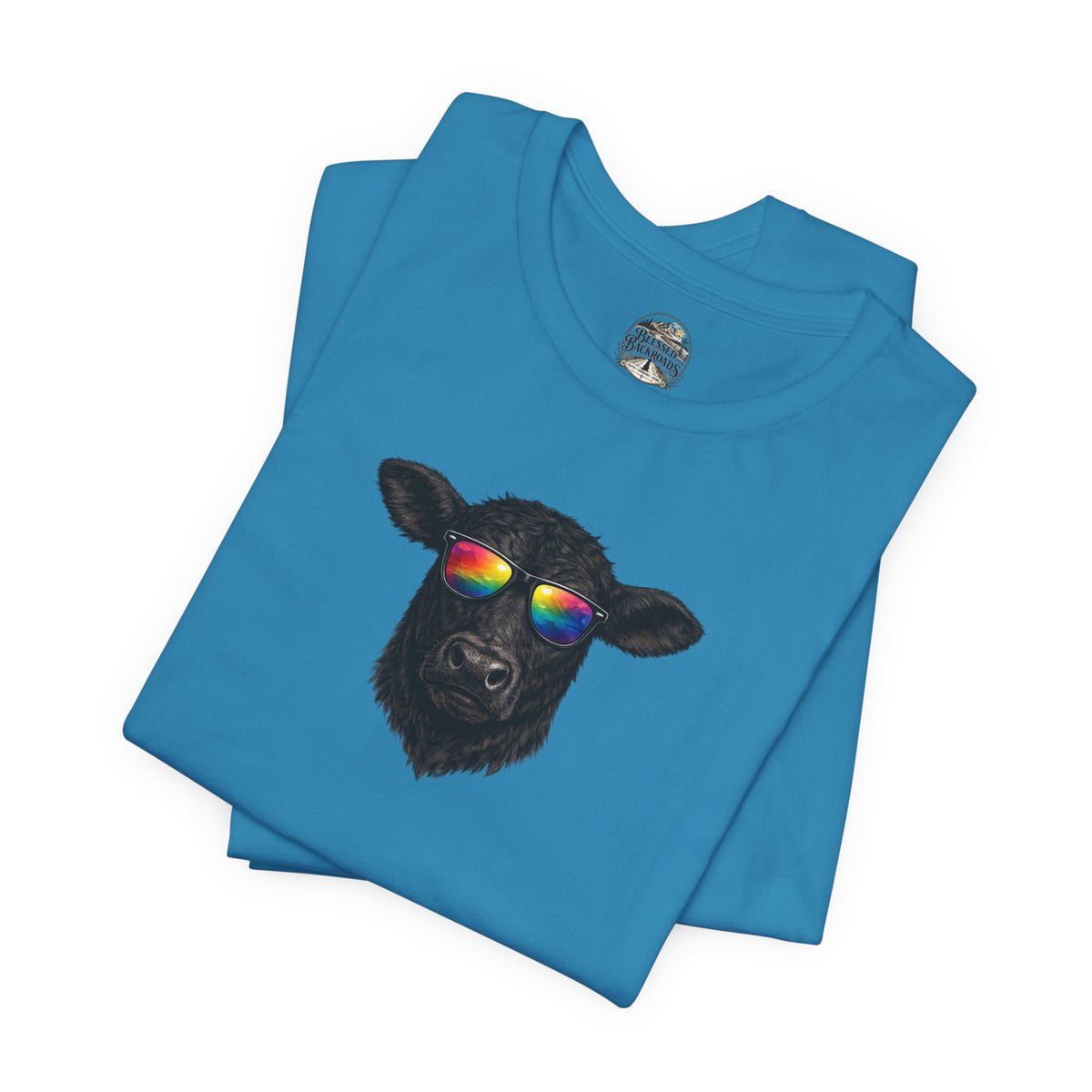 Black Cow With Sunglasses