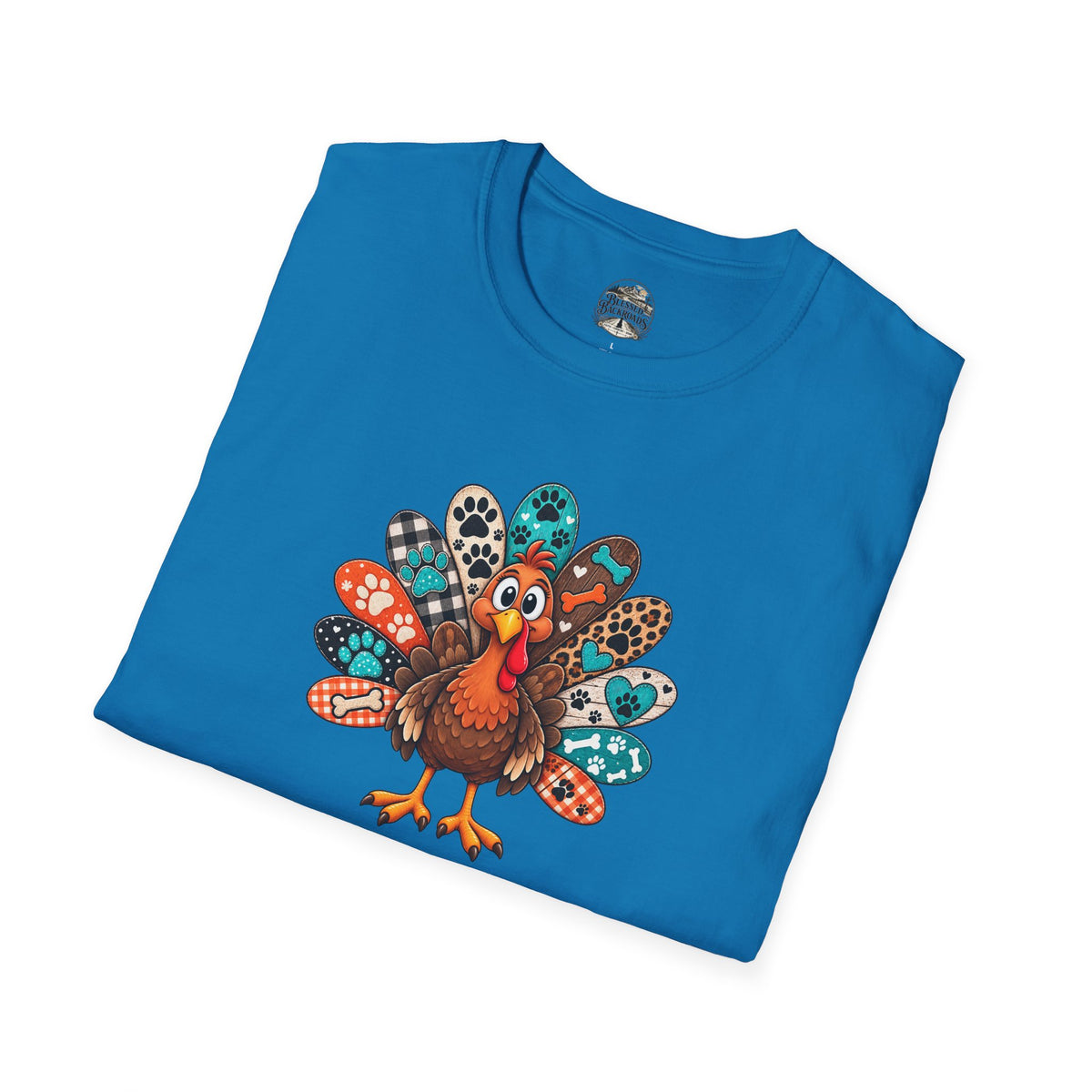 Turkey Graphic T-Shirt — Cute Patterned Thanksgiving Turkey Tee