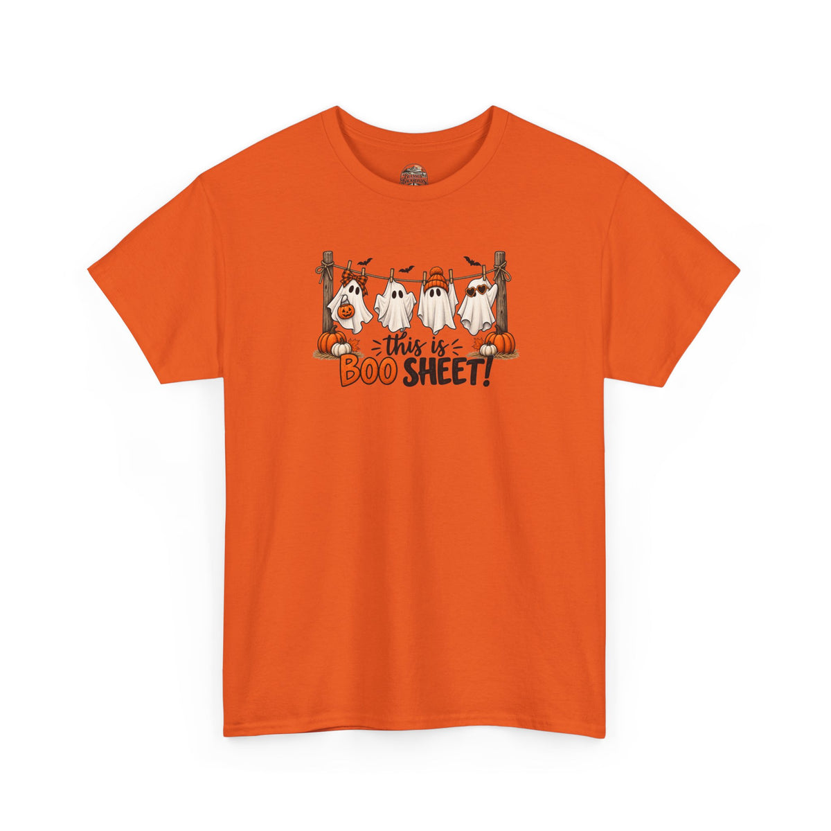 Halloween 'This Is Boo Sheet' T-Shirt – Cute Ghosts & Pumpkins Tee