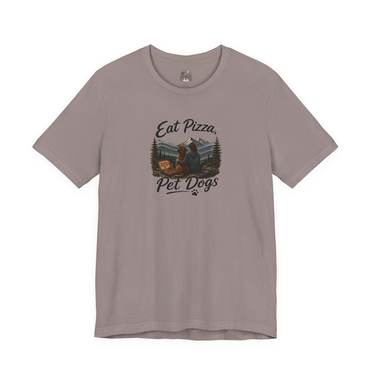 Eat Pizza Pet Dogs T-Shirt — Funny Dog Lover Tee