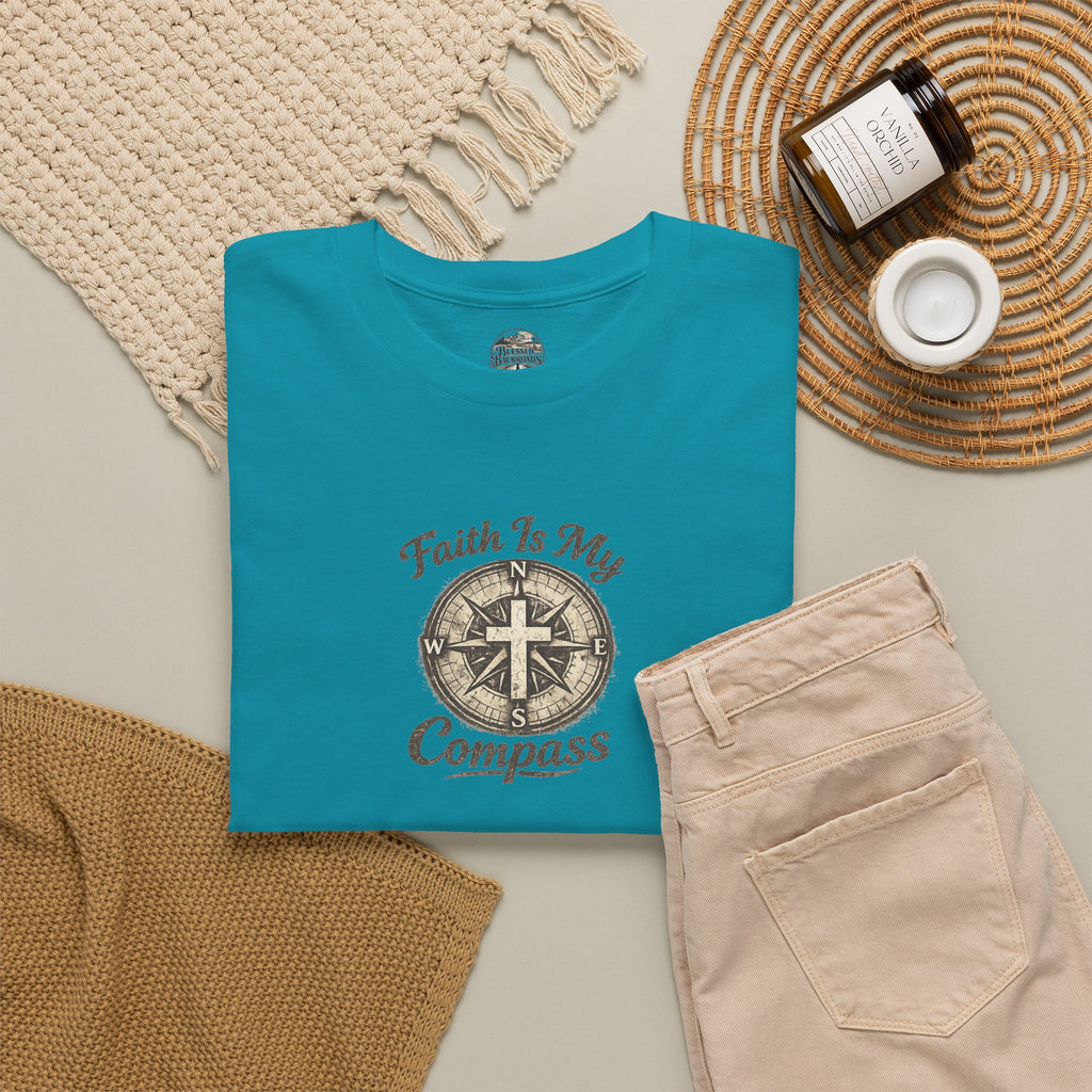 Faith In My Compass T-Shirt — Christian Compass Graphic Tee