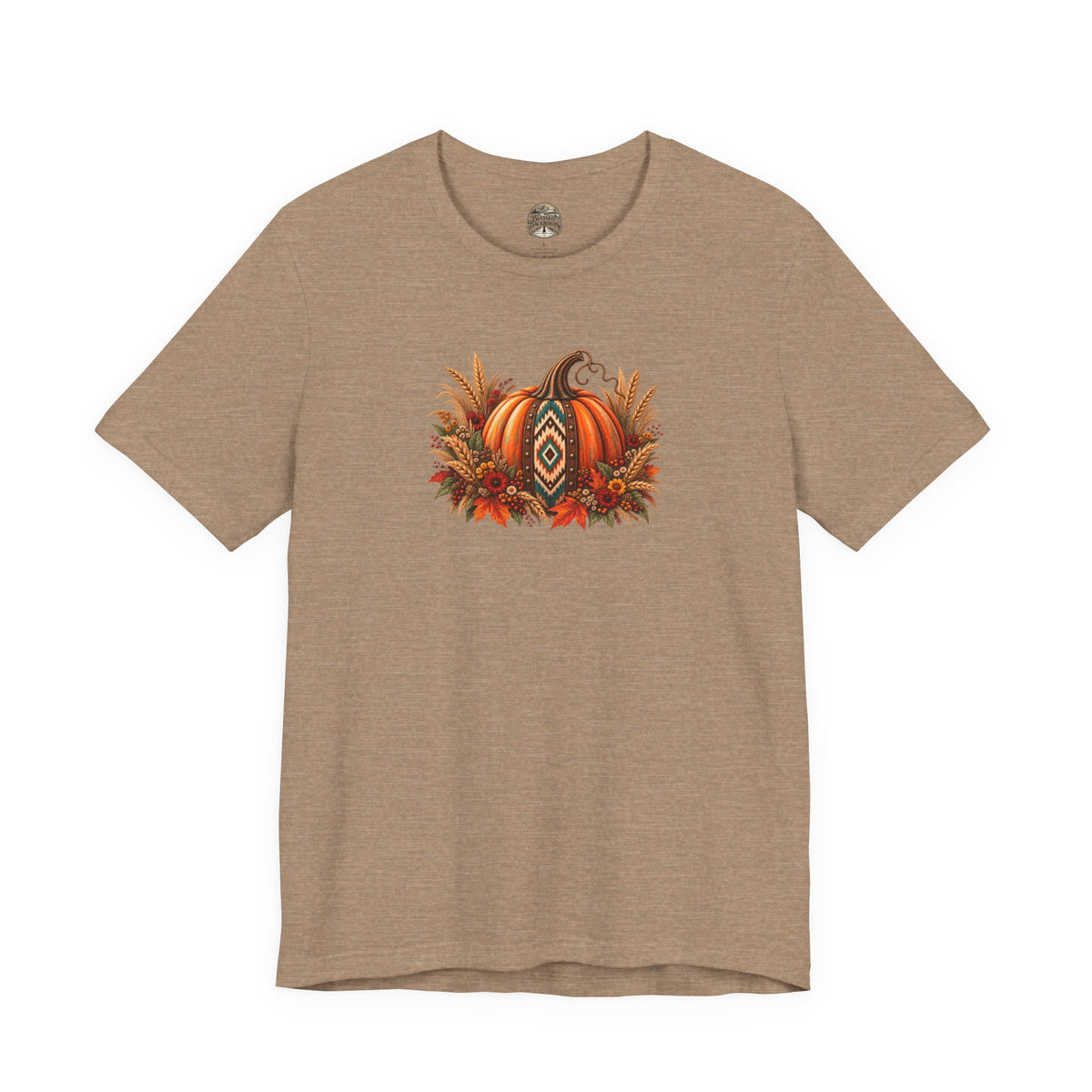 Fall Pumpkin & Sunflower Tee — Autumn Harvest Graphic T-Shirt