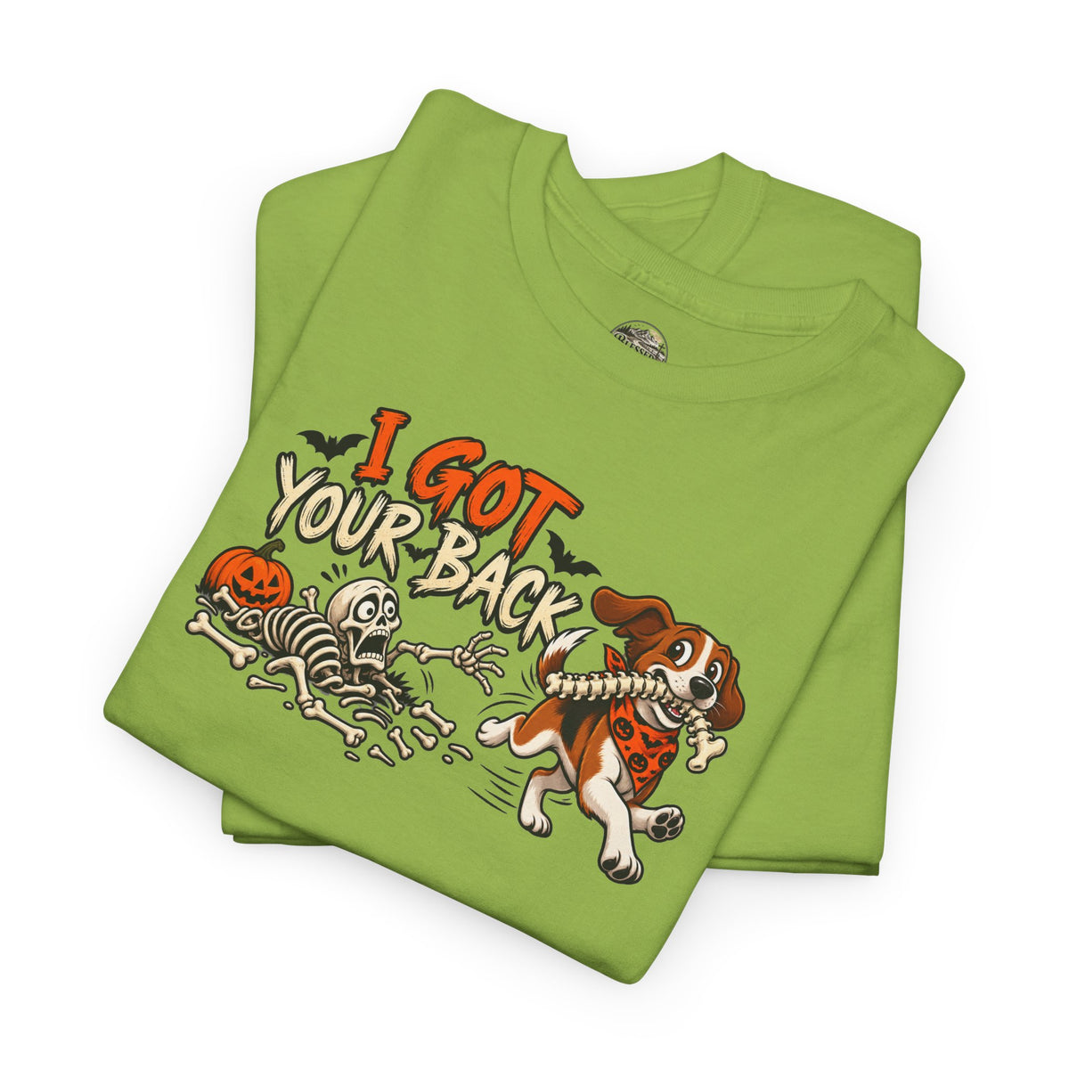 I Got Your Back Halloween Dog Skeleton Graphic Tee