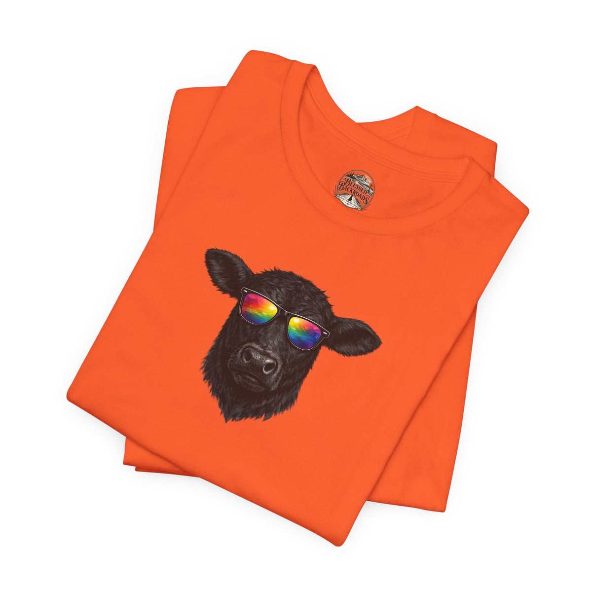 Black Cow With Sunglasses
