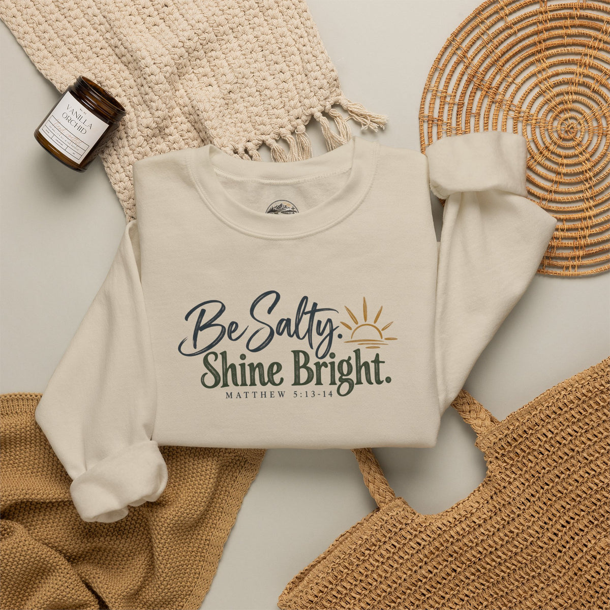 Be Salty Shine Bright Inspirational Sweatshirt