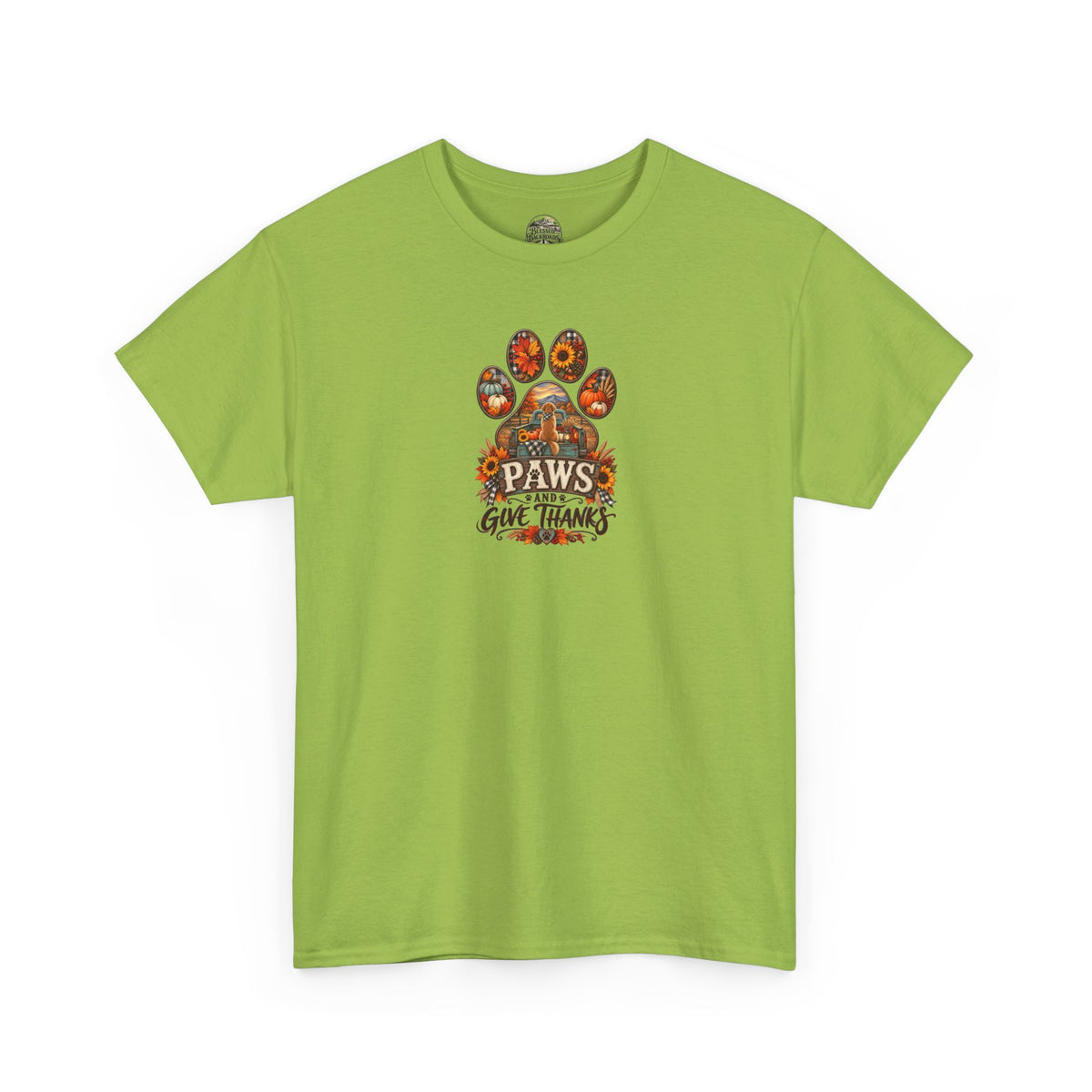 Thankful Paws Thanksgiving T‑Shirt