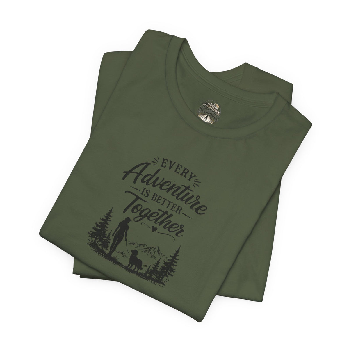 Adventure Together T-Shirt – "Every Adventure Is Better Together" Hiking & Dog Graphic Tee