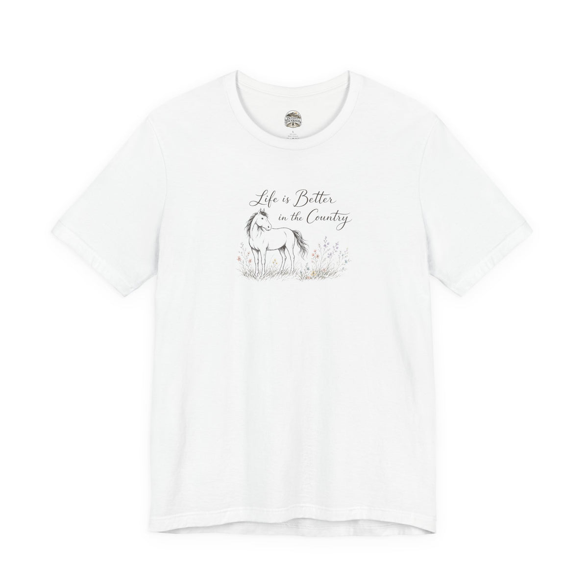 Country Life Horse Graphic Tee – "Life is Better in the Country"