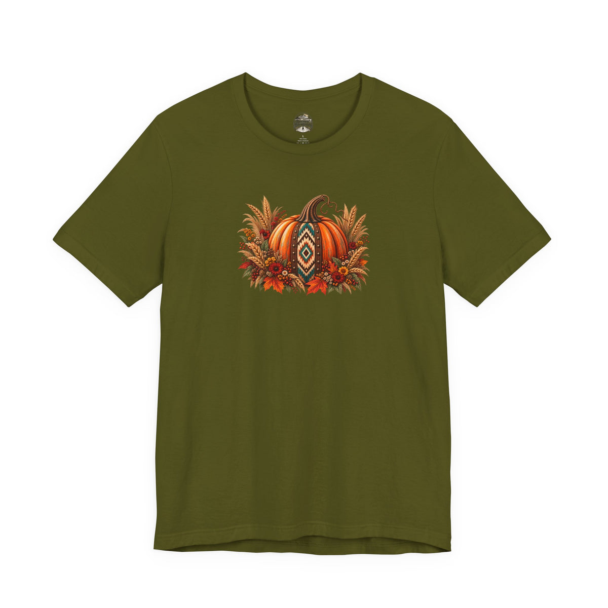 Fall Pumpkin & Sunflower Tee — Autumn Harvest Graphic T-Shirt