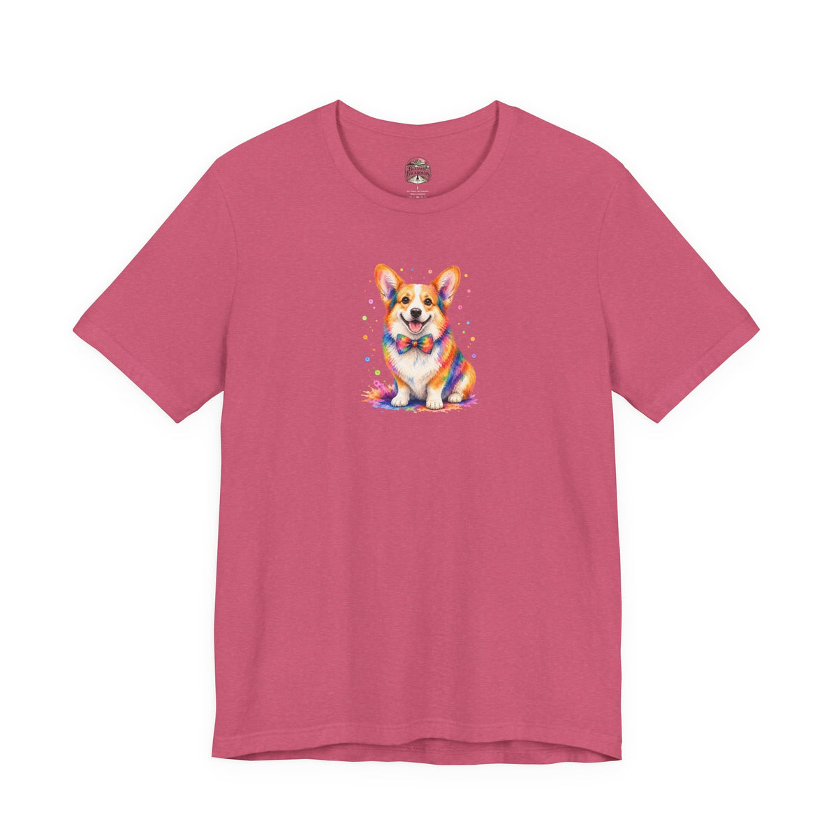Corgi Watercolor Tee — Colorful Cute Corgi T‑Shirt