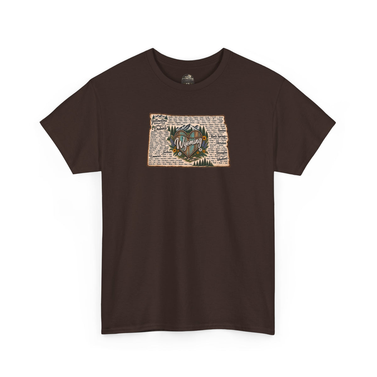 Wyoming State Outline Tee