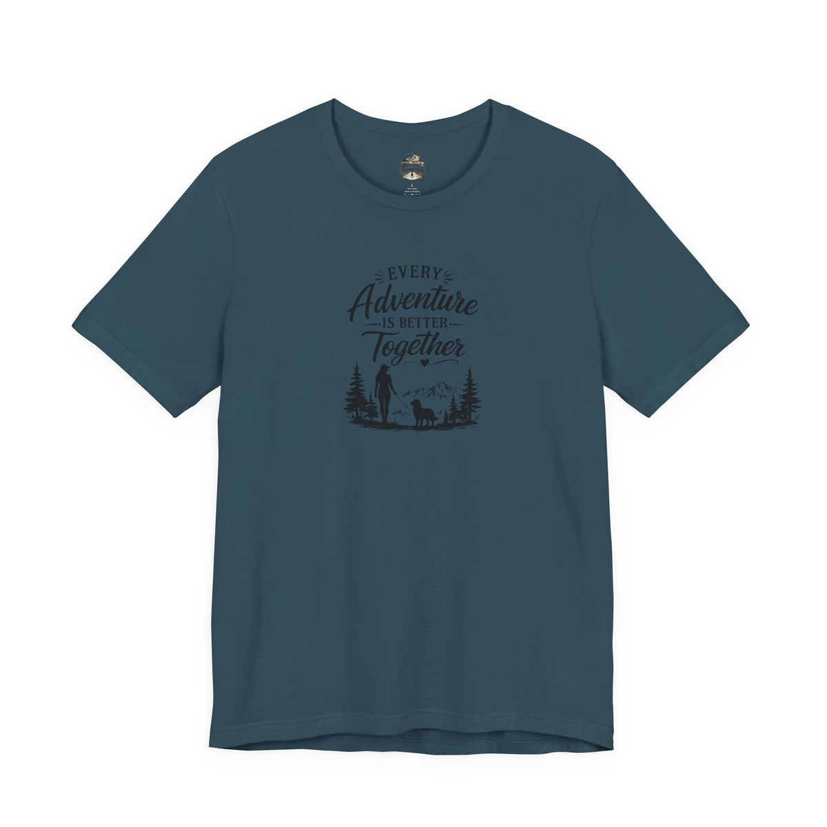 Adventure Together T-Shirt – "Every Adventure Is Better Together" Hiking & Dog Graphic Tee
