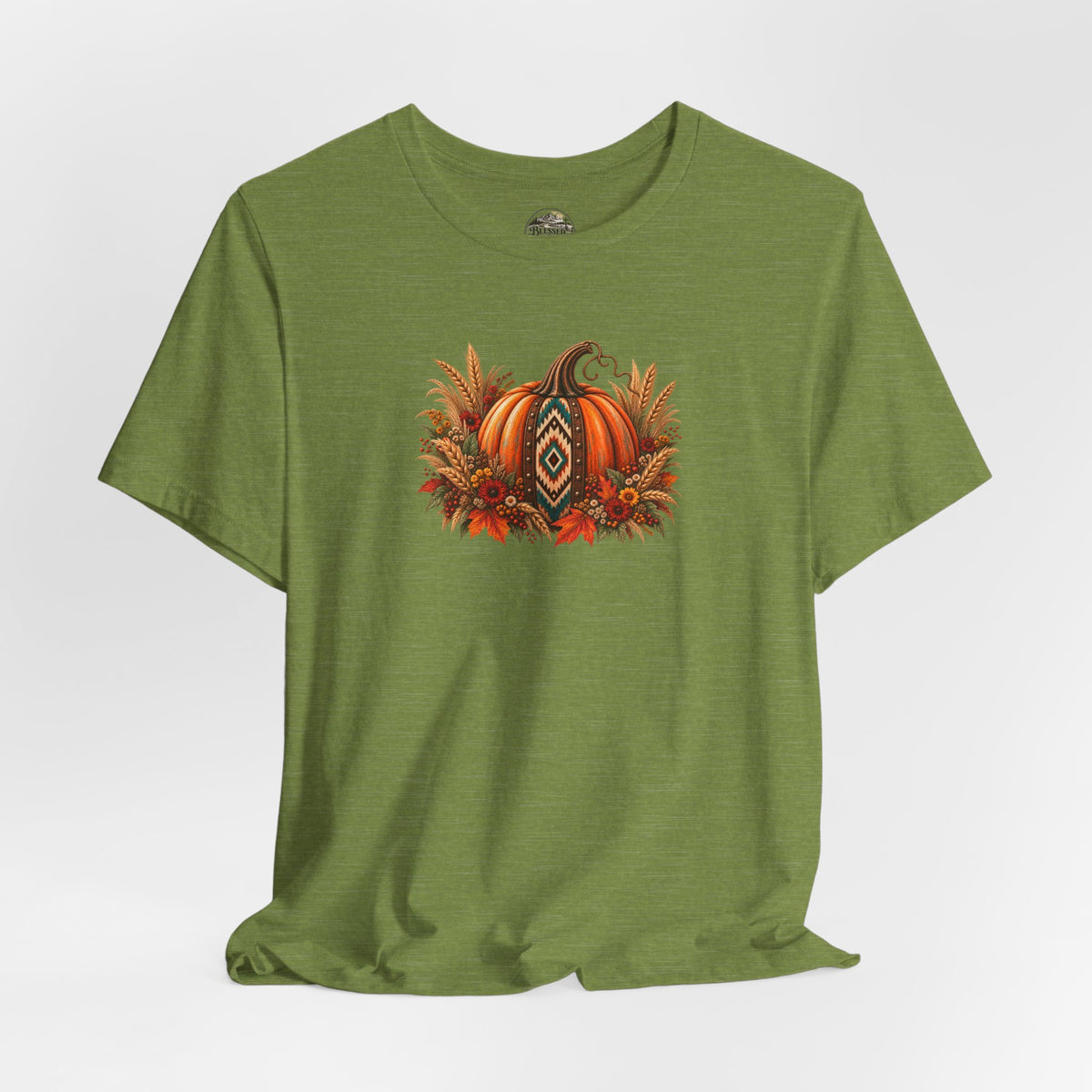 Fall Pumpkin & Sunflower Tee — Autumn Harvest Graphic T-Shirt