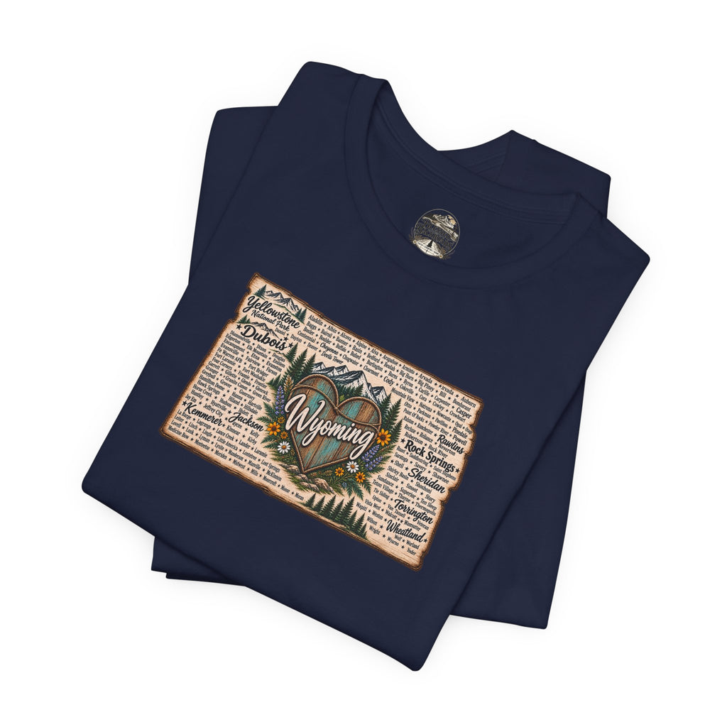 Wyoming State Outline Tee