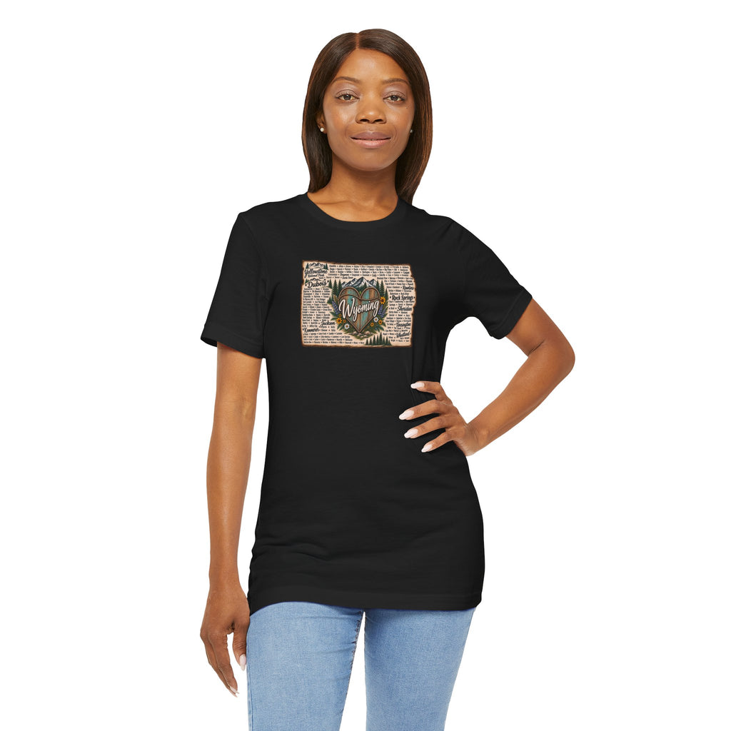Wyoming State Outline Tee