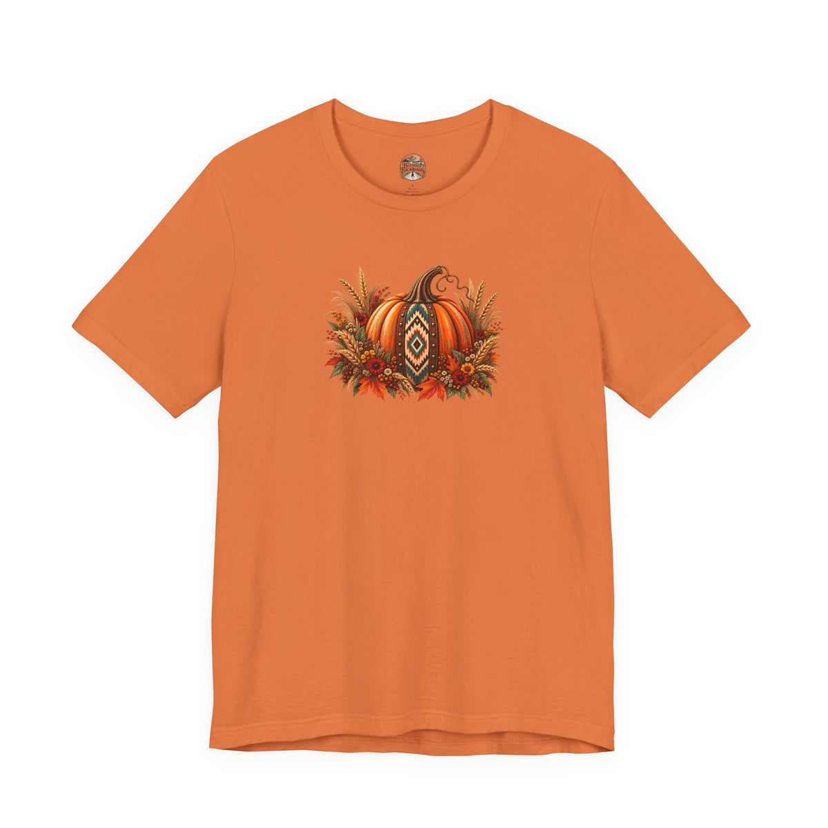 Fall Pumpkin & Sunflower Tee — Autumn Harvest Graphic T-Shirt