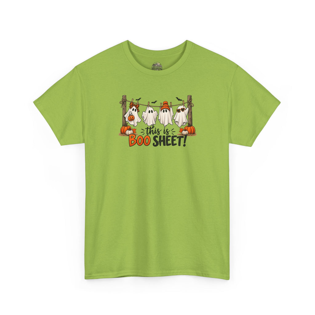 Halloween 'This Is Boo Sheet' T-Shirt – Cute Ghosts & Pumpkins Tee