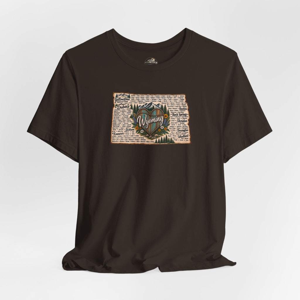 Wyoming State Outline Tee