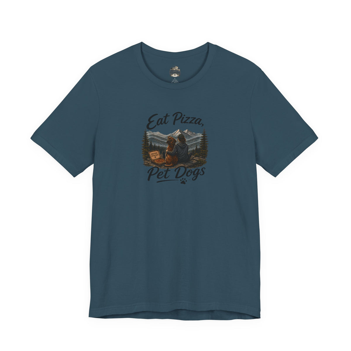 Eat Pizza Pet Dogs T-Shirt — Funny Dog Lover Tee