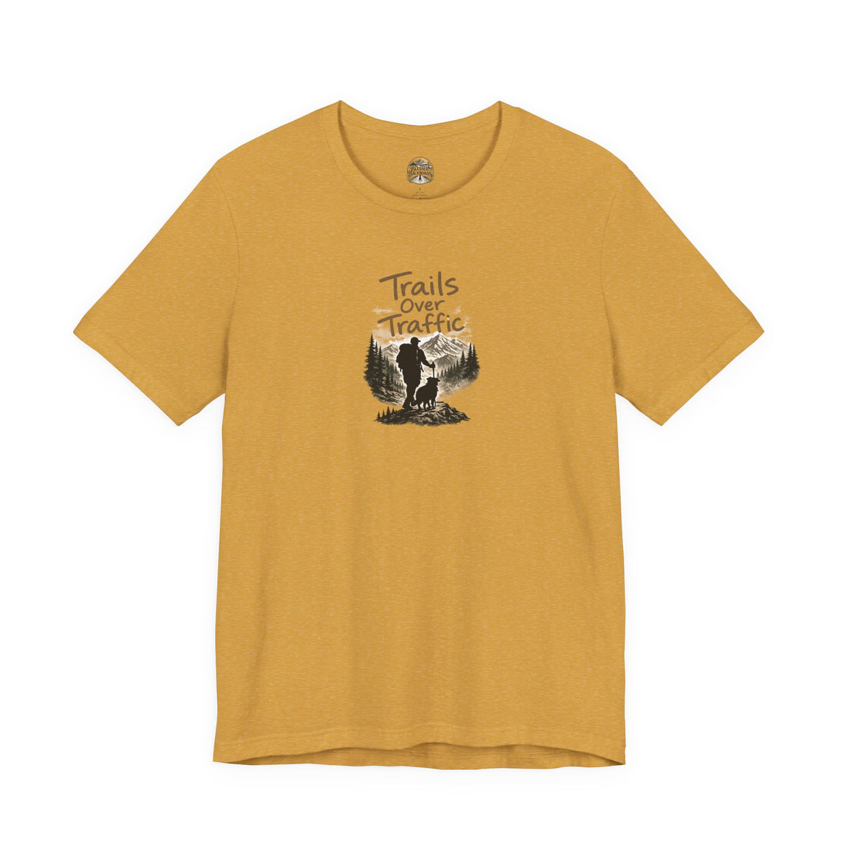 Trails Over Traffic T-Shirt — Outdoor Hiking Adventure Graphic Tee