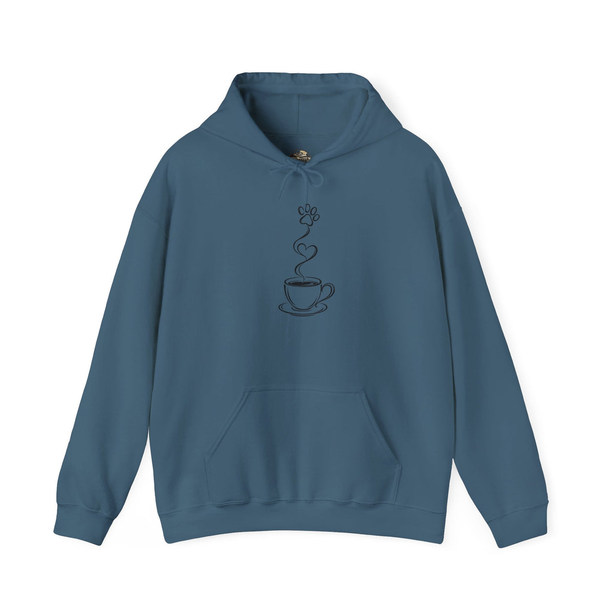 Coffee Cup Line Art Hoodie – Minimalist Caffeine Graphic Sweatshirt