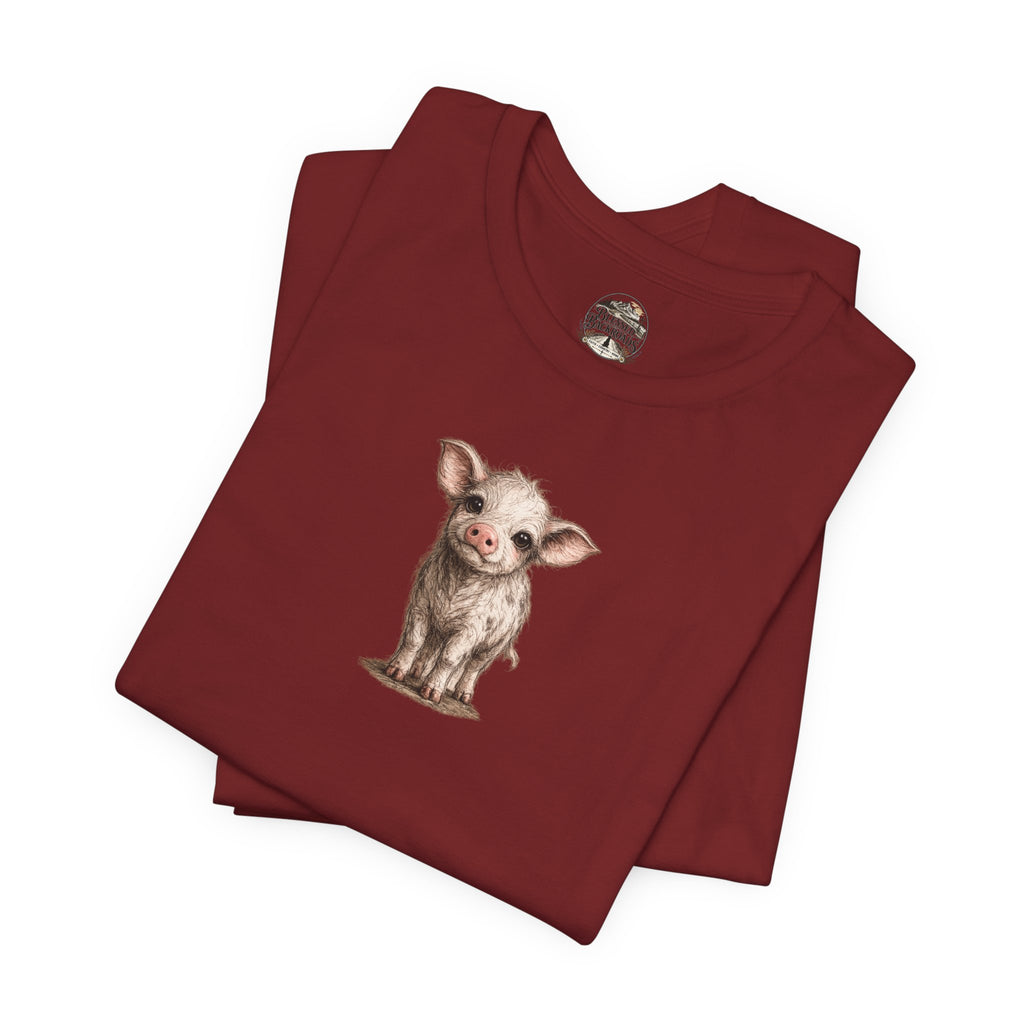 Cute Piglet T-Shirt — Adorable Farm Animal Tee for Animal Lovers