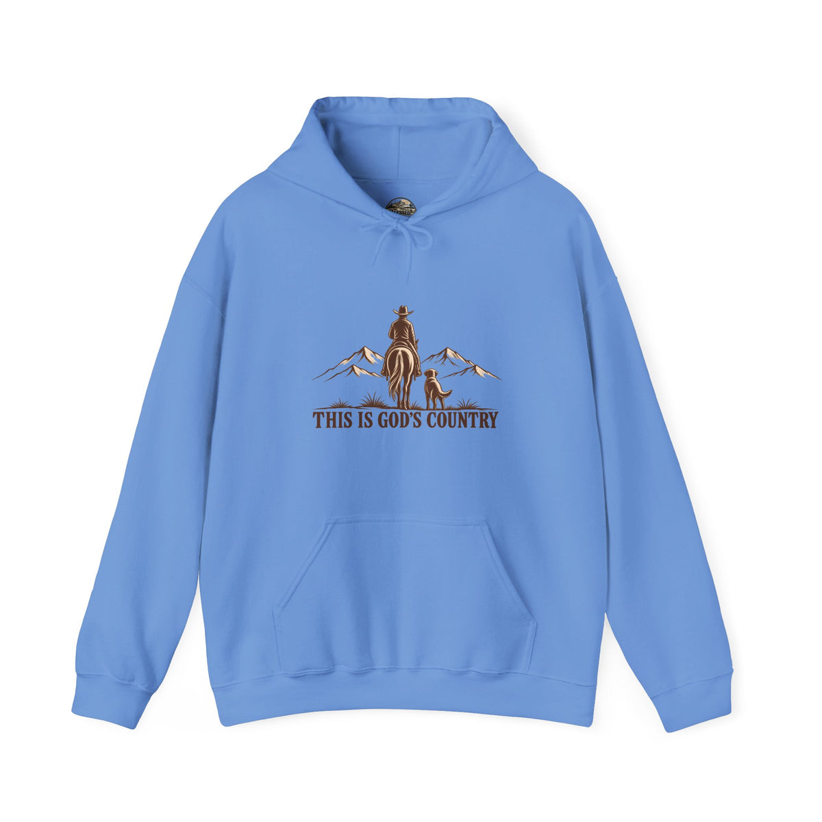 God's Country Hoodie - Western Cowboy Mountain Pullover